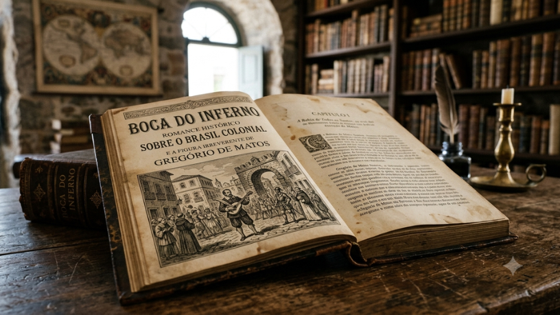 Boca do Inferno: romance histórico sobre o Brasil colonial e a figura irreverente de Gregório de Matos