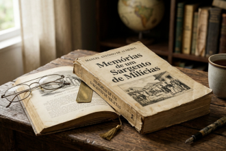 Memórias de um Sargento de Milícias, de Manuel Antônio de Almeida, retrata a sociedade brasileira com humor e crítica