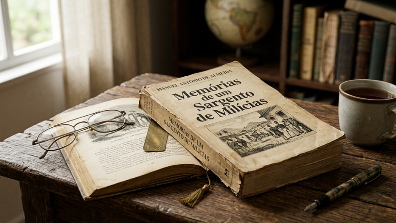 Memórias de um Sargento de Milícias, de Manuel Antônio de Almeida, retrata a sociedade brasileira com humor e crítica