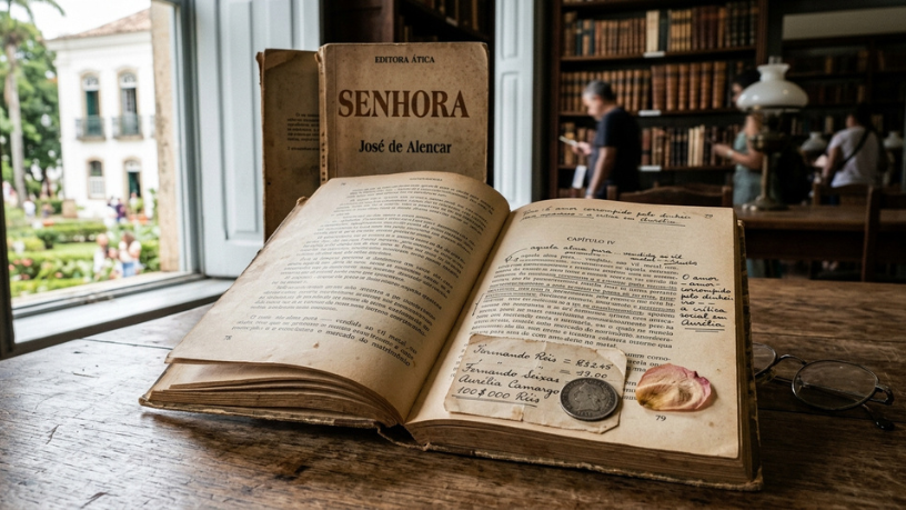 Senhora — José de Alencar: o romance que transforma o casamento em crítica ao dinheiro e às relações sociais